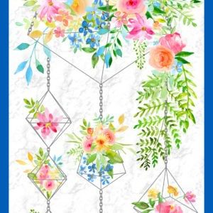 Boho Bouquet Fabric Panel 1108-01