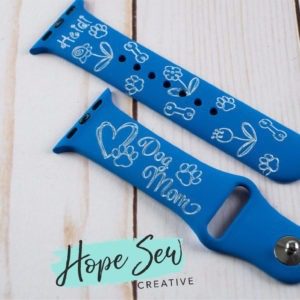 Smart Watch Band - Dog Mom - Personalized