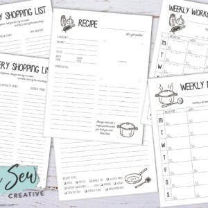 Big Happy Planner Foodie 9-Page Printable