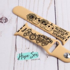 Smart Watch Band - Pumpkin Kisses - Personalized