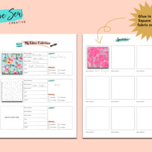 Big Happy Planner Quilting - Fabric Swatch 2-Page Printable