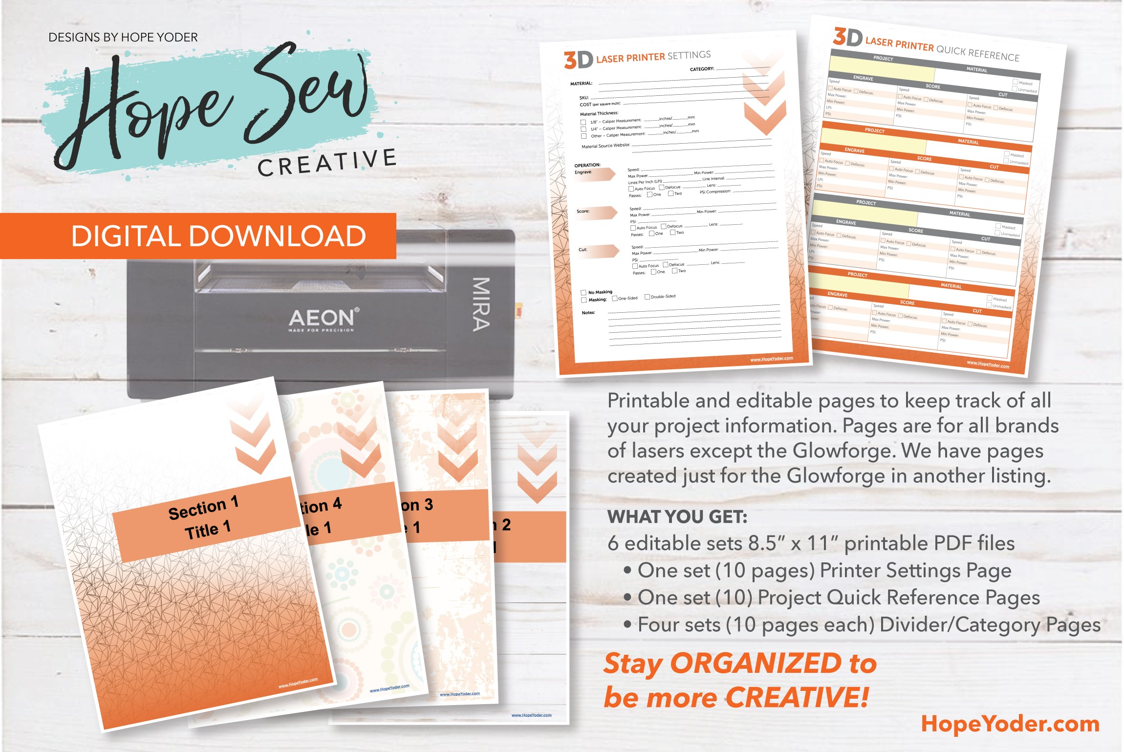 Download_Laser Editable Settings Planner Pages