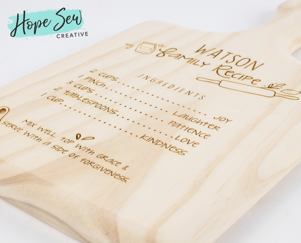 Personalized Family Recipe Charcuterie Board - Image 2