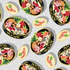 Soho Sushi Fabric 1591-90