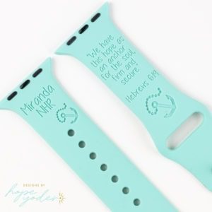 Smart Watch Band_ Hebrew 6:19_Anchor_Personalized