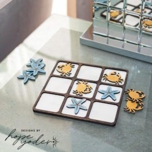 Tic-Tac-Toe Wooden Game  – Seaside