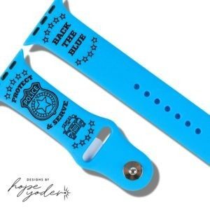 Smart Watch Band_Back The Blue