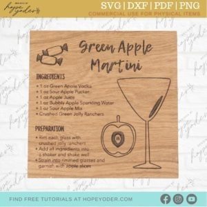 Download_Happy Hour Coaster_Martini Commercial SVG