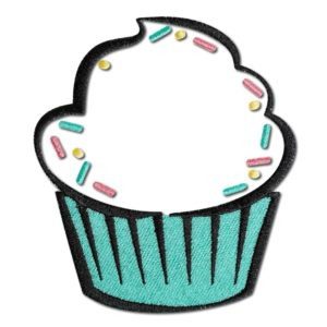 Embroidery Download_Kitchen Towel_Cupcake