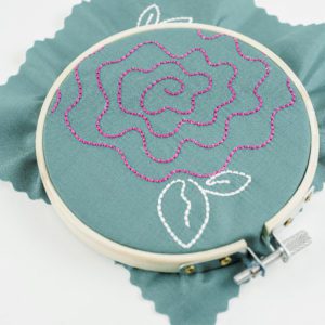 Embroidery Download_Handstitched Flower