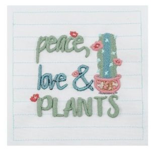 Embroidery Download_Peace Love Plants