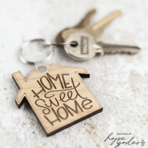 Real Estate Home Sweet Home Keychain_Branded