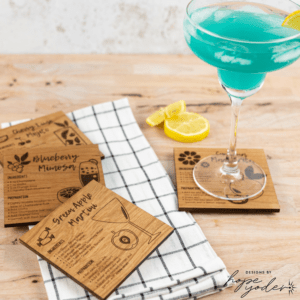 Coasters_ Hand Made Drink Recipe Coasters