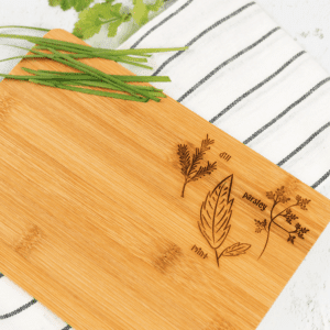 Small - Personalized Herb Bamboo Board