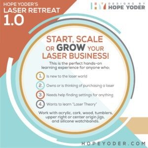 Hope Yoder's Laser Retreat 1.0 - July 18 - 20, 2024