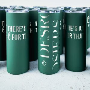 20 Ounce Skinny Tumbler Pine - Engraved and Personalized