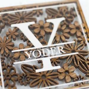 Coasters_Layered Monogram Coasters
