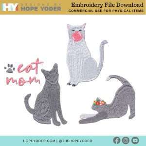 Crazy Cat Lady Download_Embroidery Collection + Pattern
