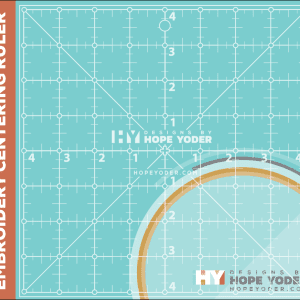 Embroidery Centering Ruler