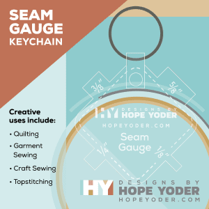 A Seam Gauge Key Chain - Personalized