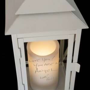 Personalized Lantern and LED Candle