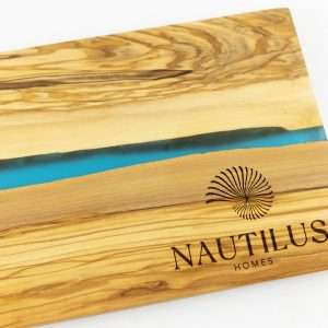 Blue Resin & Olive Wood Charcuterie Board_Personalized
