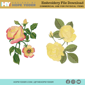 Roses and Arrows_ Download_Embroidery Collection + Pillow Pattern
