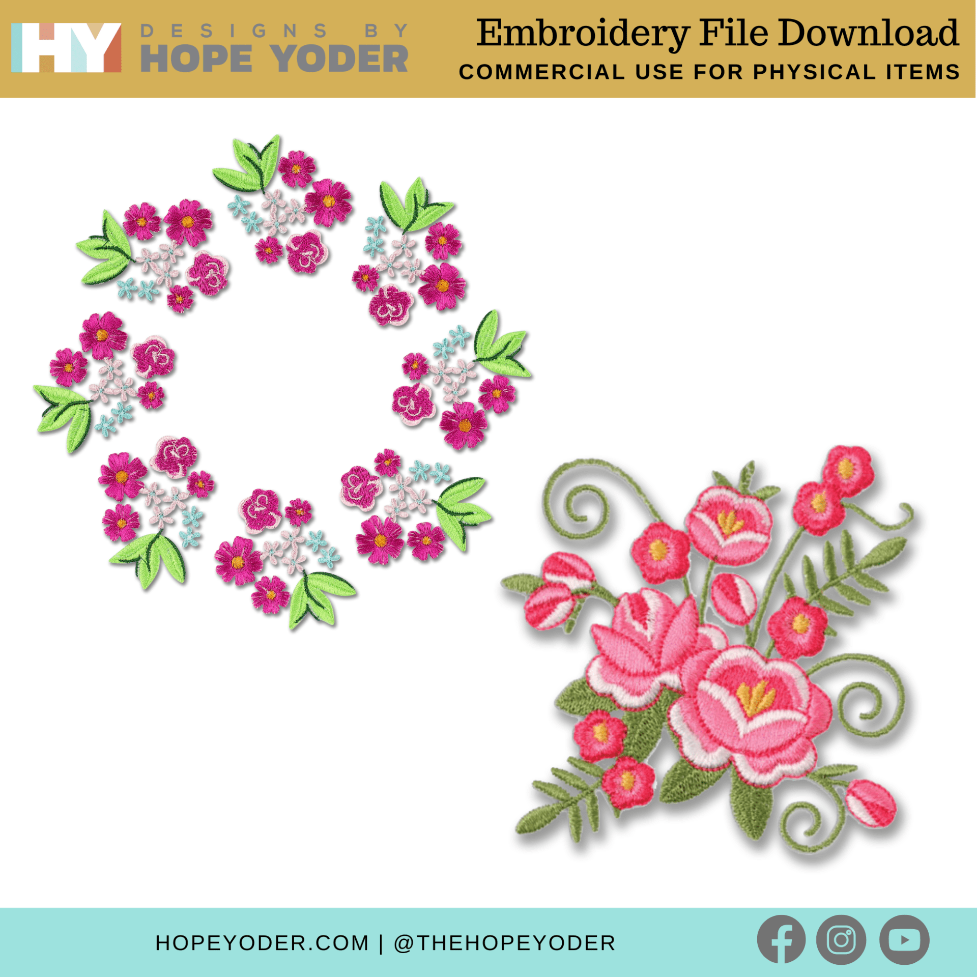 Roses and Arrows_ Download_Embroidery Collection + Pillow Pattern - Image 12