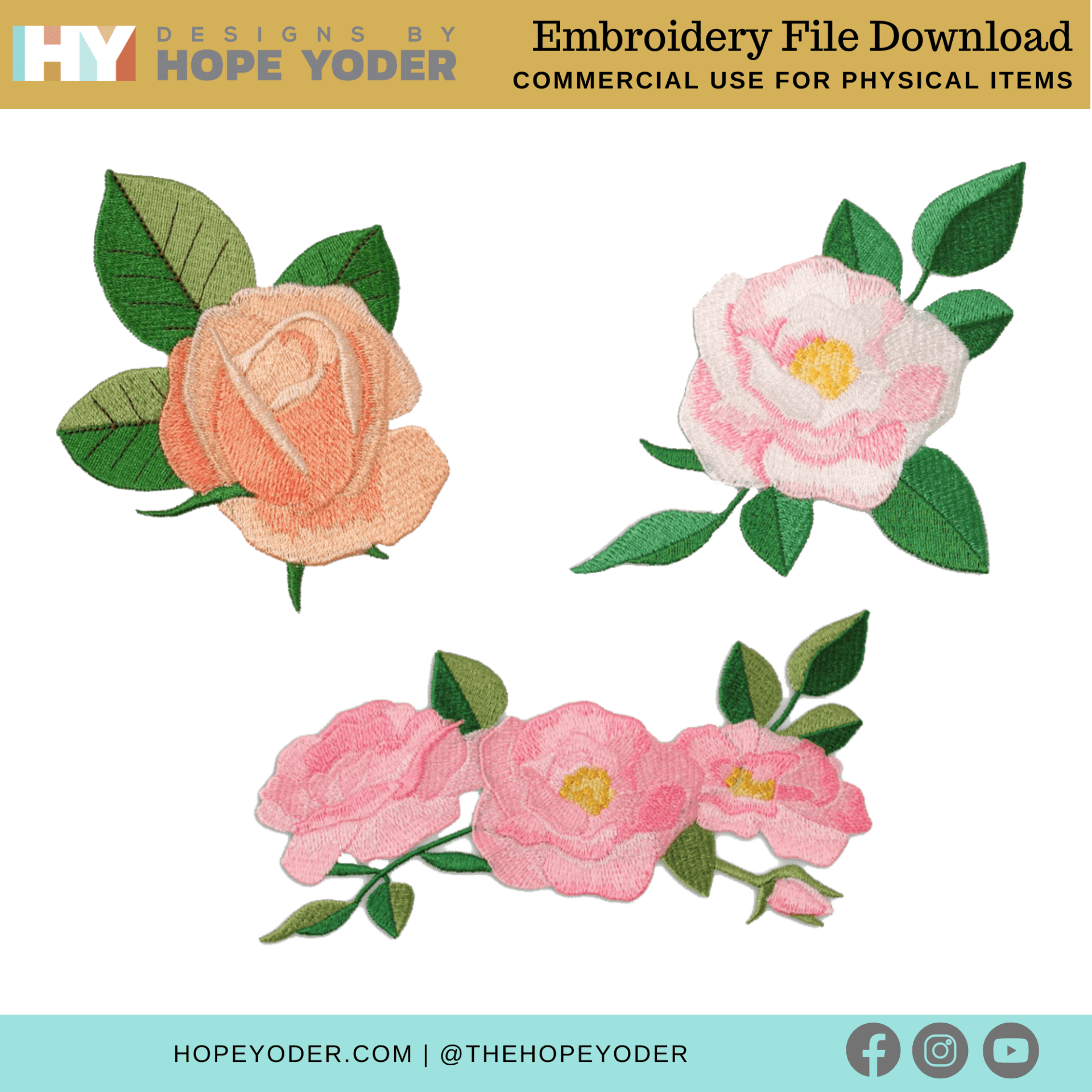 Roses and Arrows_ Download_Embroidery Collection + Pillow Pattern - Image 5