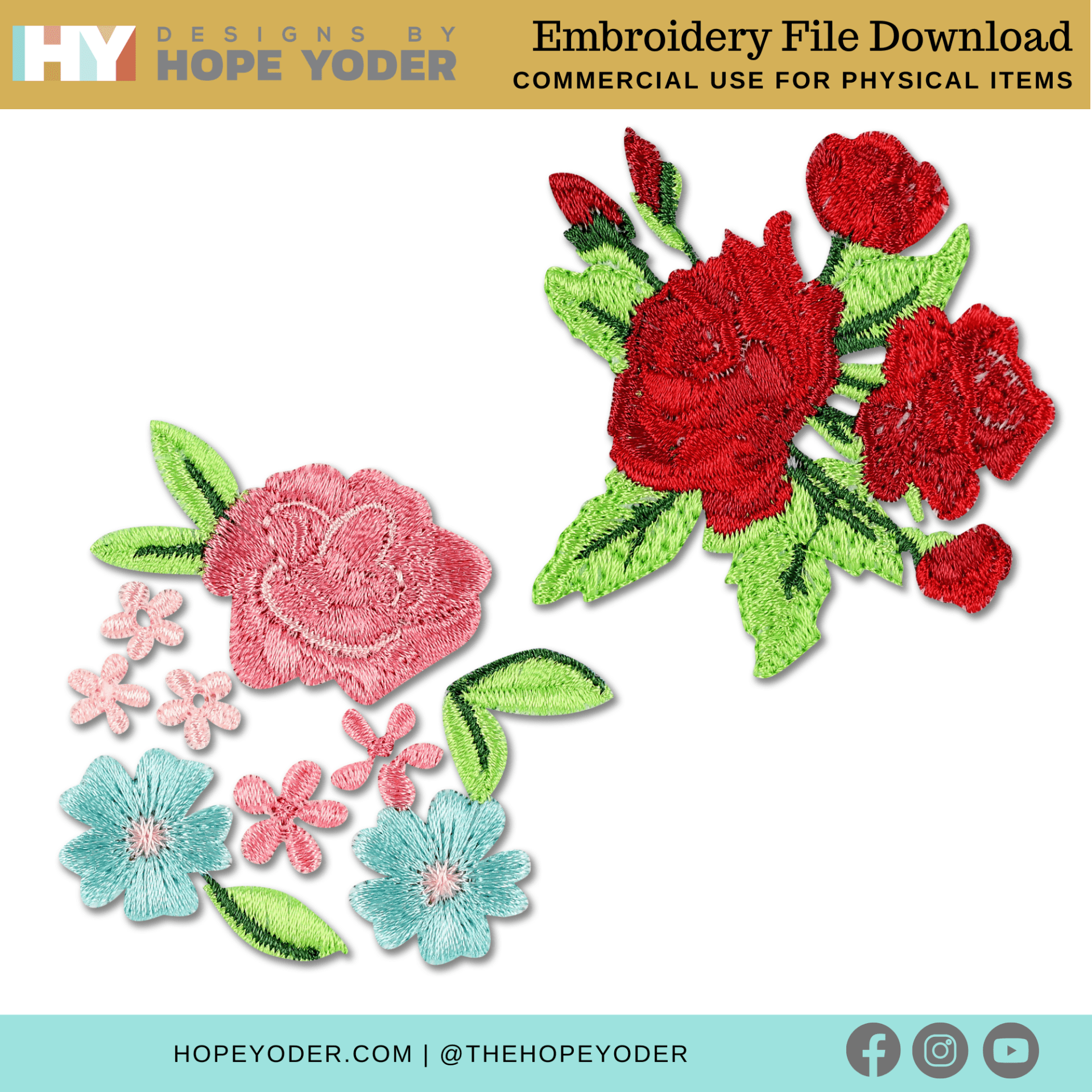Roses and Arrows_ Download_Embroidery Collection + Pillow Pattern - Image 9