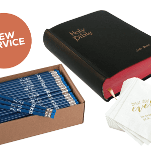 Bible Engraving, Foil-Stamped Pencils & Paper Goods